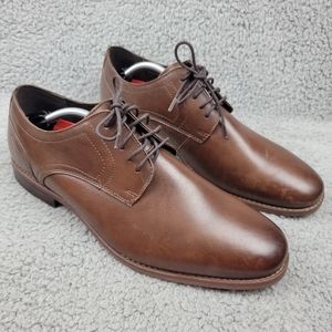 Rockport Walkabilty Trutech Mens Brown Leather Oxfords Lightweight Size 11 W.